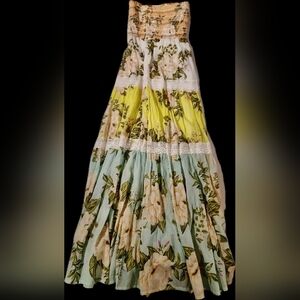 Aura Soft Pink and Cream Dress